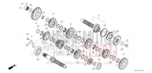 BOITE DE VITESSES (CMX1100A/A2) CMX1100AR de 2024